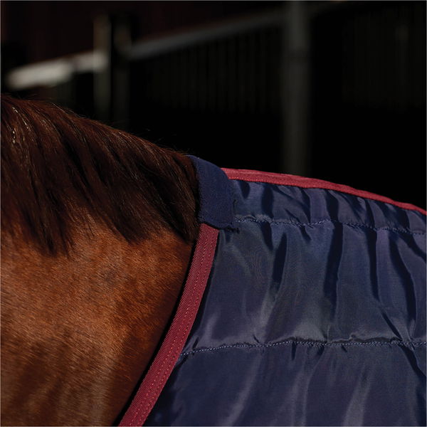2026 WeatherBeeta Stable Rug 1031486 - Navy / Burgundy